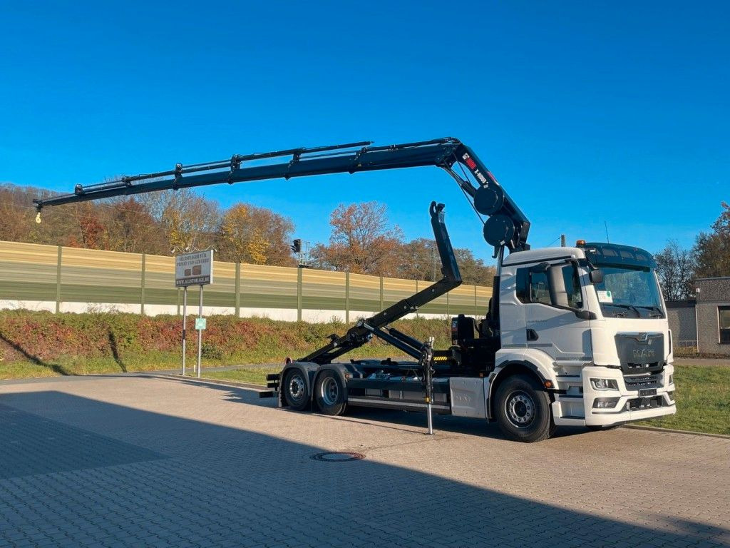 MAN TGS 26.470 6x2 Abrollkipper + Kran Hiab 228-6 - crédit-bail MAN TGS 26.470 6x2 Abrollkipper + Kran Hiab 228-6: photos 7