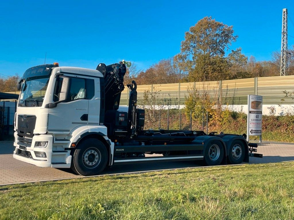 MAN TGS 26.470 6x2 Abrollkipper + Kran Hiab 228-6 - crédit-bail MAN TGS 26.470 6x2 Abrollkipper + Kran Hiab 228-6: photos 9
