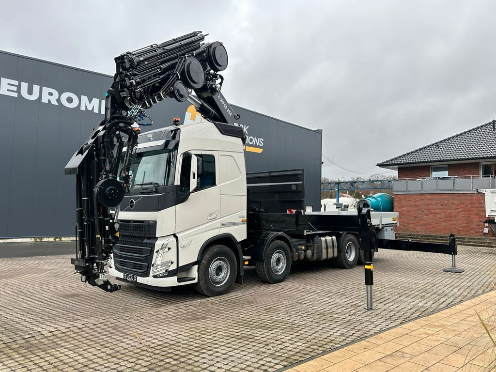 Volvo FH500 8X4 Kran HIAB X-HiPro858E-8 & Jib150x-6 - Camion plateau, Camion grue: photos 3 Volvo FH500 8X4 Kran HIAB X-HiPro858E-8 & Jib150x-6 - Camion plateau, Camion grue: photos 3