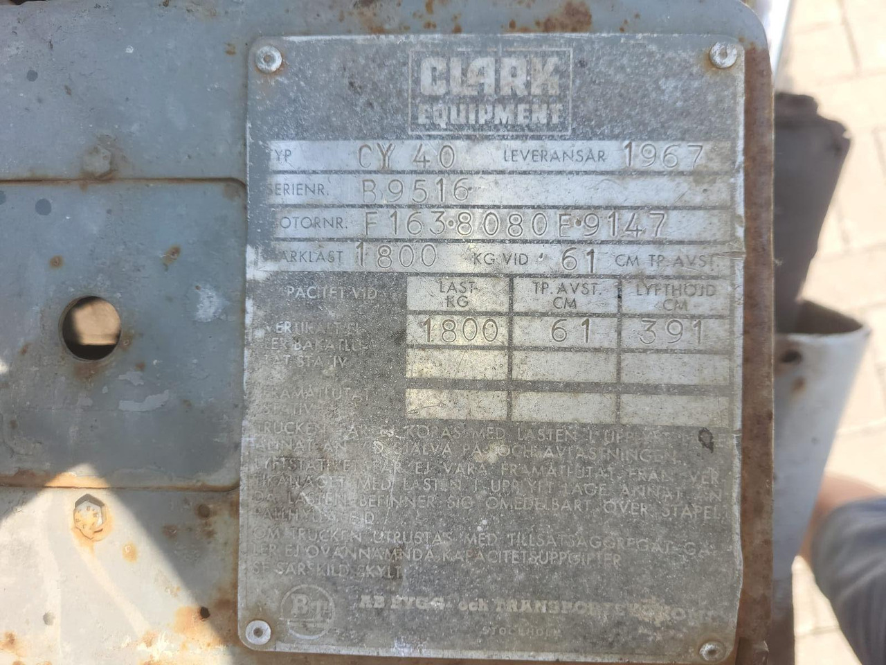 Chariot élévateur à gaz Clark CY40 Heftruck LPG: photos 12