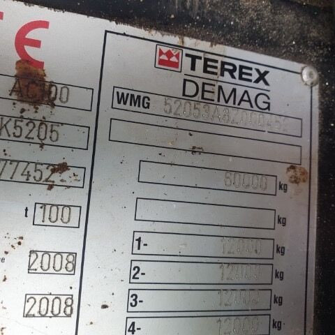 Grue mobile Terex AC 100: photos 13