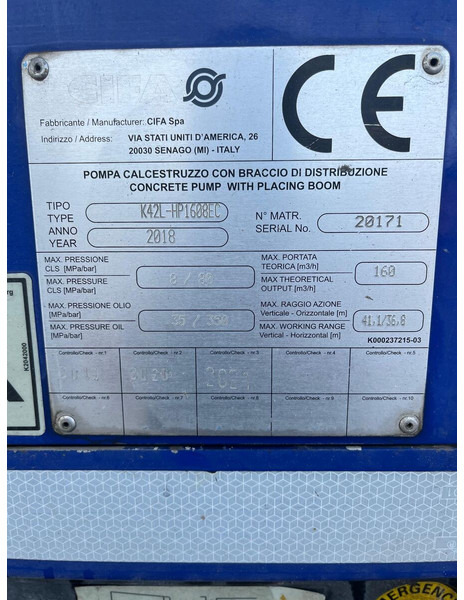 Volvo FMX K-series 42 L - Pompe à béton stationnaire: photos 4 Volvo FMX K-series 42 L - Pompe à béton stationnaire: photos 4