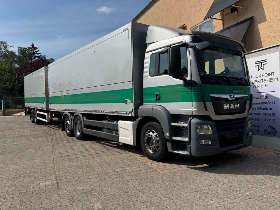 MAN TGS 26.460 2xAHK/2xLBW/Lenk-Lift/kpl.Zug - Camion fourgon: photos 1 MAN TGS 26.460 2xAHK/2xLBW/Lenk-Lift/kpl.Zug - Camion fourgon: photos 1