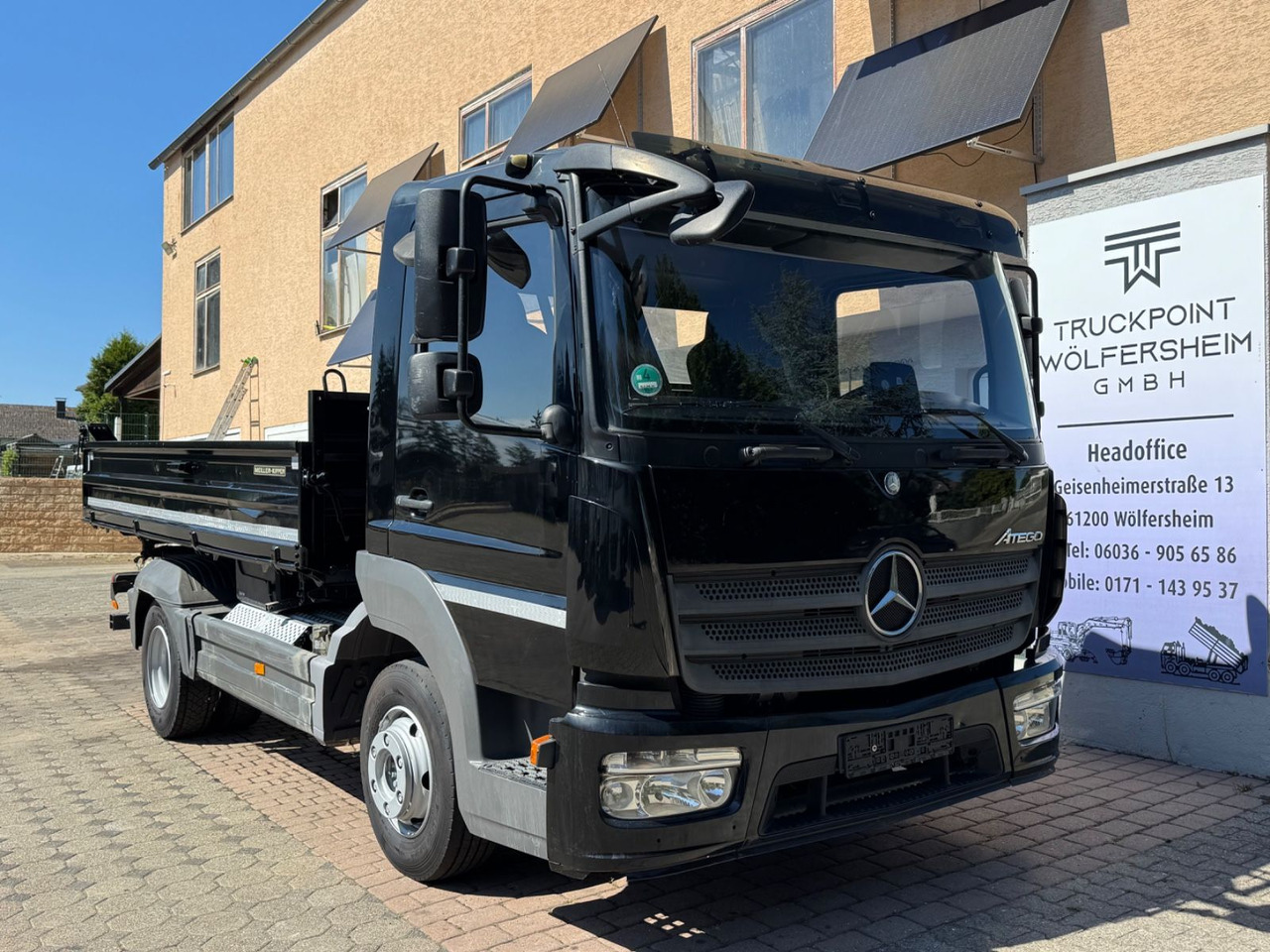Mercedes-Benz Atego 818/MEILLER/B-B/Klima/aus1.Hand - Utilitaire benne: photos 1 Mercedes-Benz Atego 818/MEILLER/B-B/Klima/aus1.Hand - Utilitaire benne: photos 1