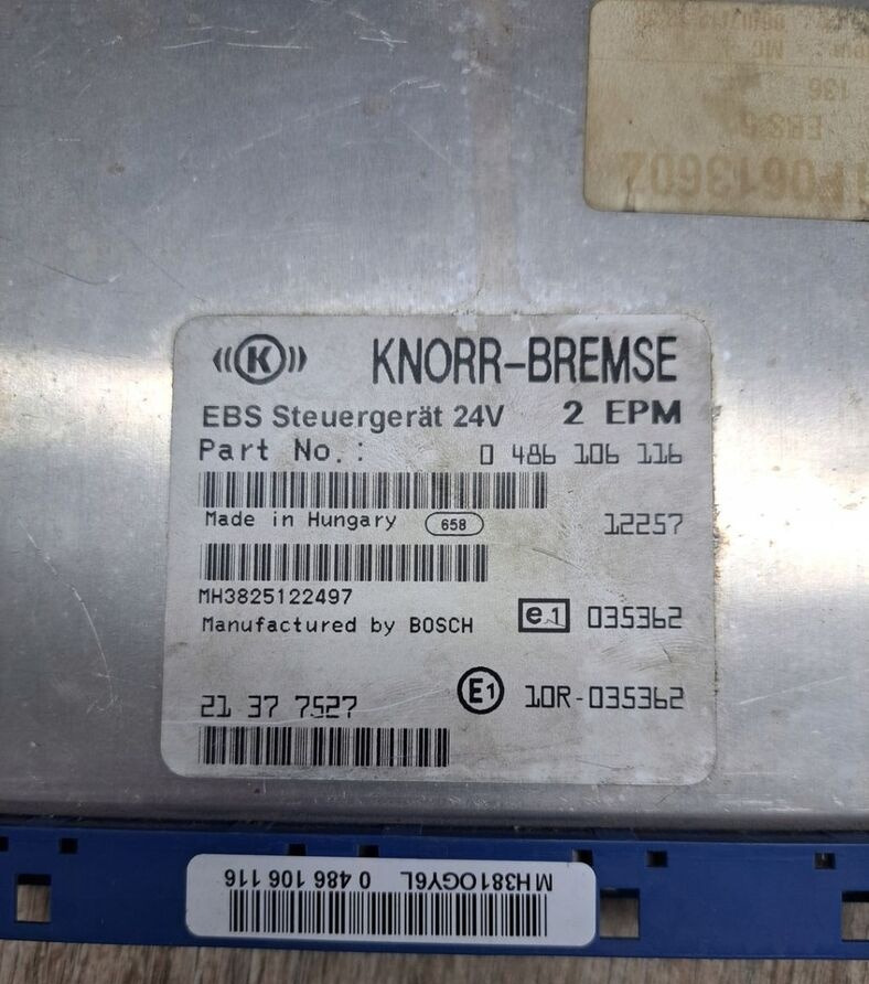 Knorr-Bremse Renault PREMIUM MAGNUM DXI - Bloc de gestion pour Camion: photos 1 Knorr-Bremse Renault PREMIUM MAGNUM DXI - Bloc de gestion pour Camion: photos 1