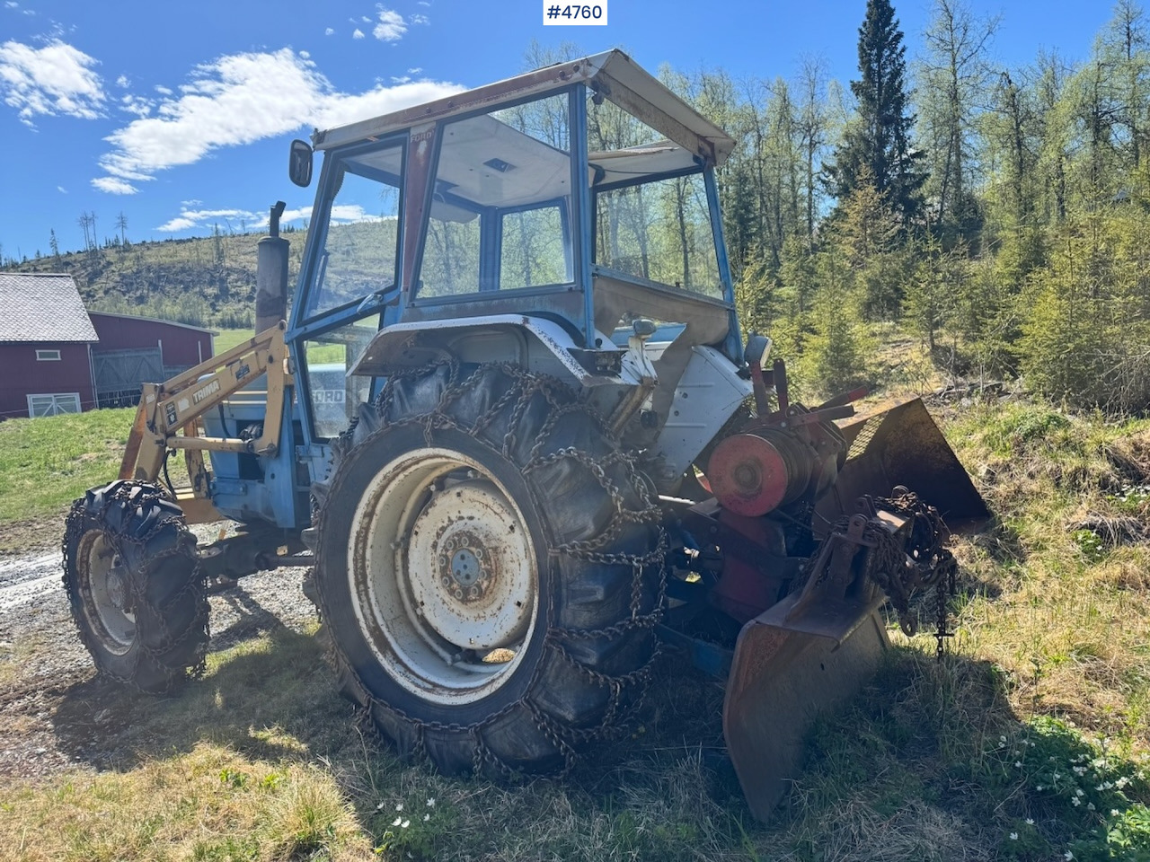 Tracteur agricole 1978 Ford 6600 4x4 w/ Front Loader, Bucket, Twin Wheels and Winch.: photos 6 Tracteur agricole 1978 Ford 6600 4x4 w/ Front Loader, Bucket, Twin Wheels and Winch.: photos 6