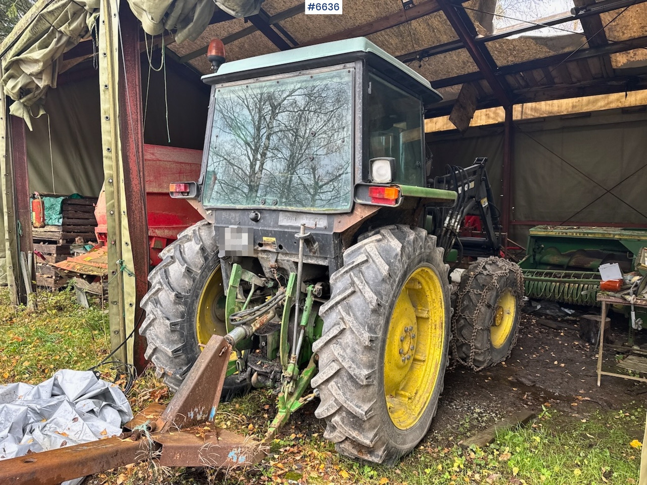 1985 John Deere 2040 4x4 m/ Frontlaster. - Tracteur agricole: photos 3 1985 John Deere 2040 4x4 m/ Frontlaster. - Tracteur agricole: photos 3