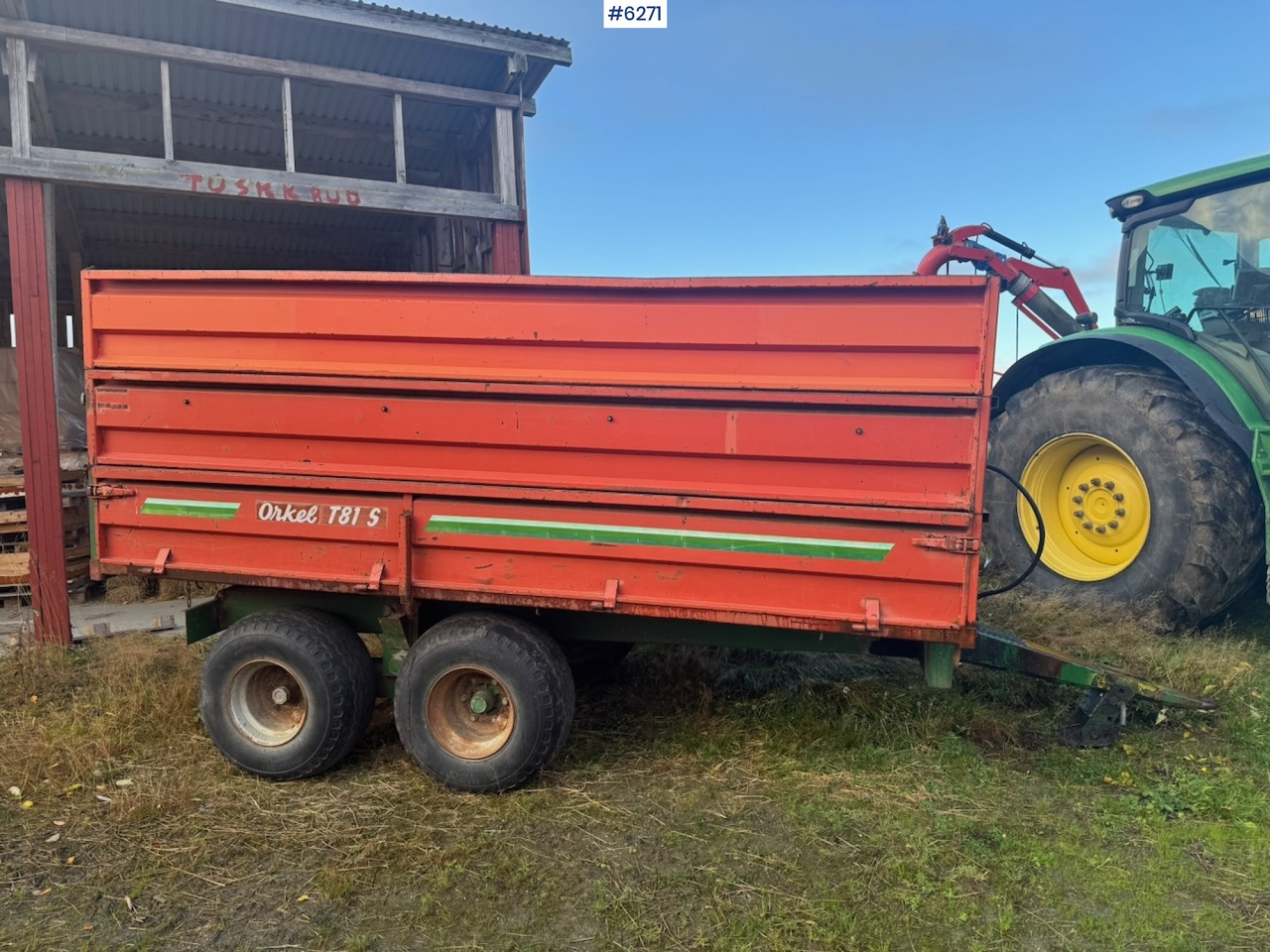1991 Orkel T81 S - Remorque agricole: photos 2 1991 Orkel T81 S - Remorque agricole: photos 2