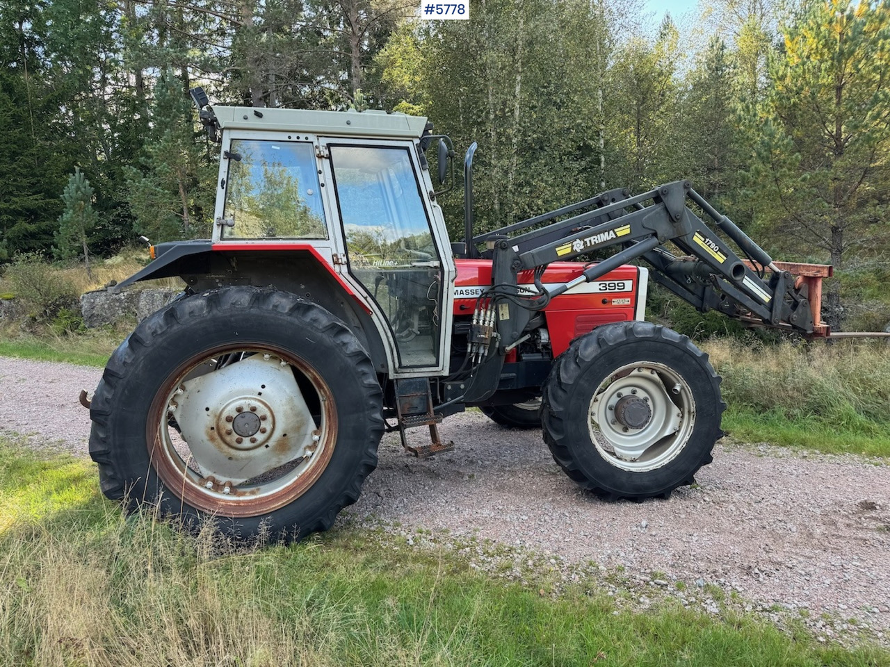 1995 Massey Ferguson 399 w/ front loader. - Tracteur agricole: photos 2 1995 Massey Ferguson 399 w/ front loader. - Tracteur agricole: photos 2