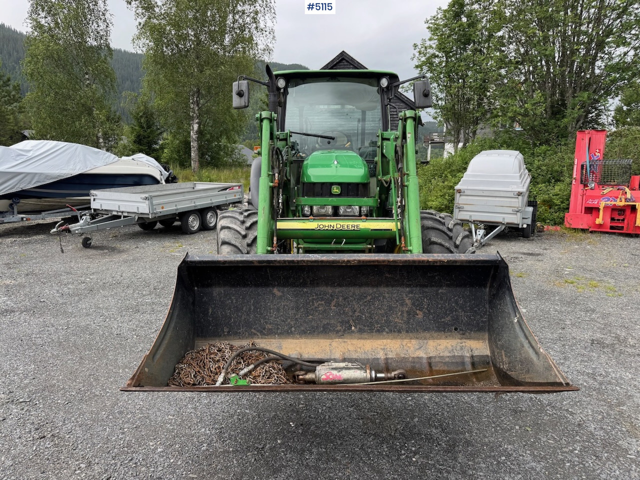 Tracteur agricole 2011 John Deere 5080 M m/frontlaster. Lite timer!: photos 42