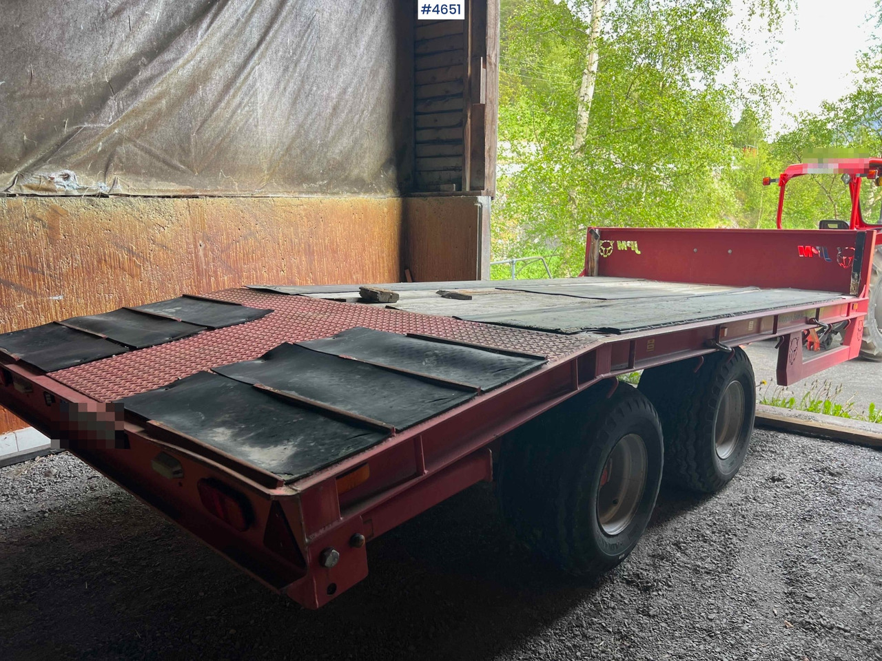 2012 2 axle JPM Machine trailer - Remorque porte-engin surbaissée: photos 1 2012 2 axle JPM Machine trailer - Remorque porte-engin surbaissée: photos 1