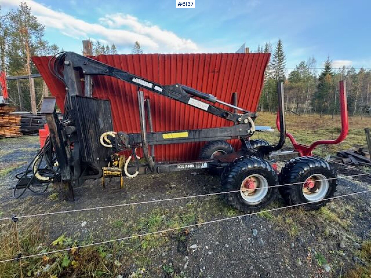 Igland timber trailer with E07 crane - Remorque grumier: photos 1 Igland timber trailer with E07 crane - Remorque grumier: photos 1