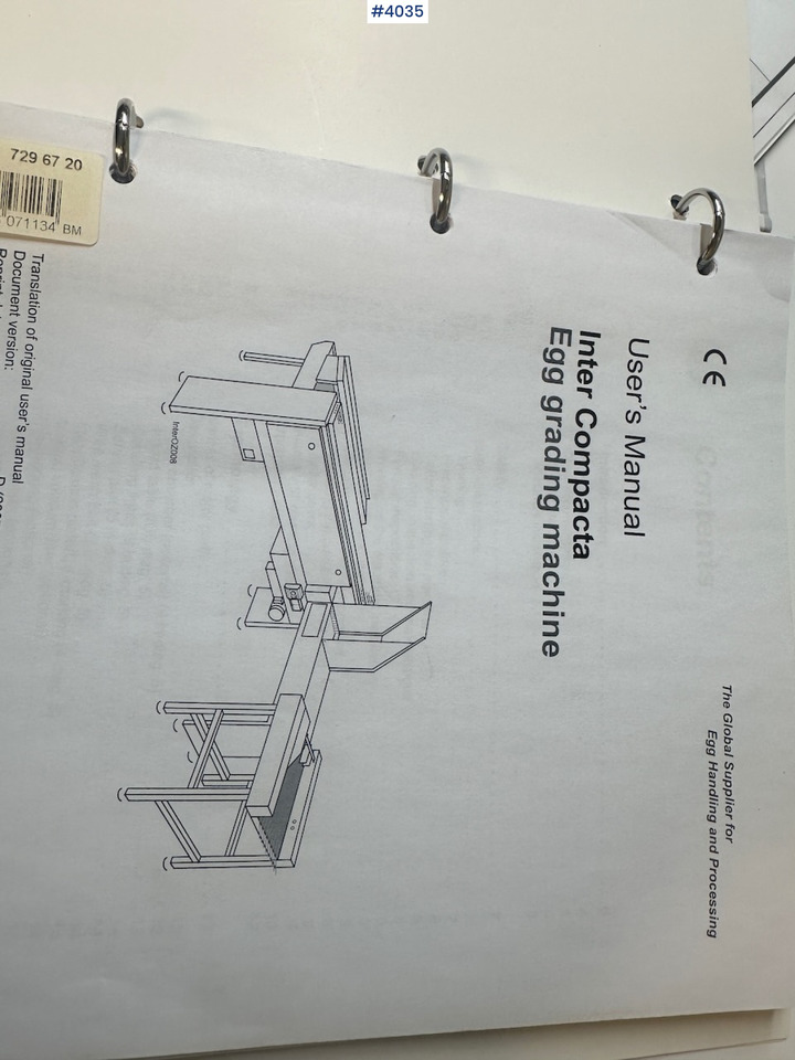 Matériel d'élevage Sanovo Staalkat Inter compacta egg sorting machine: photos 20 Matériel d'élevage Sanovo Staalkat Inter compacta egg sorting machine: photos 20
