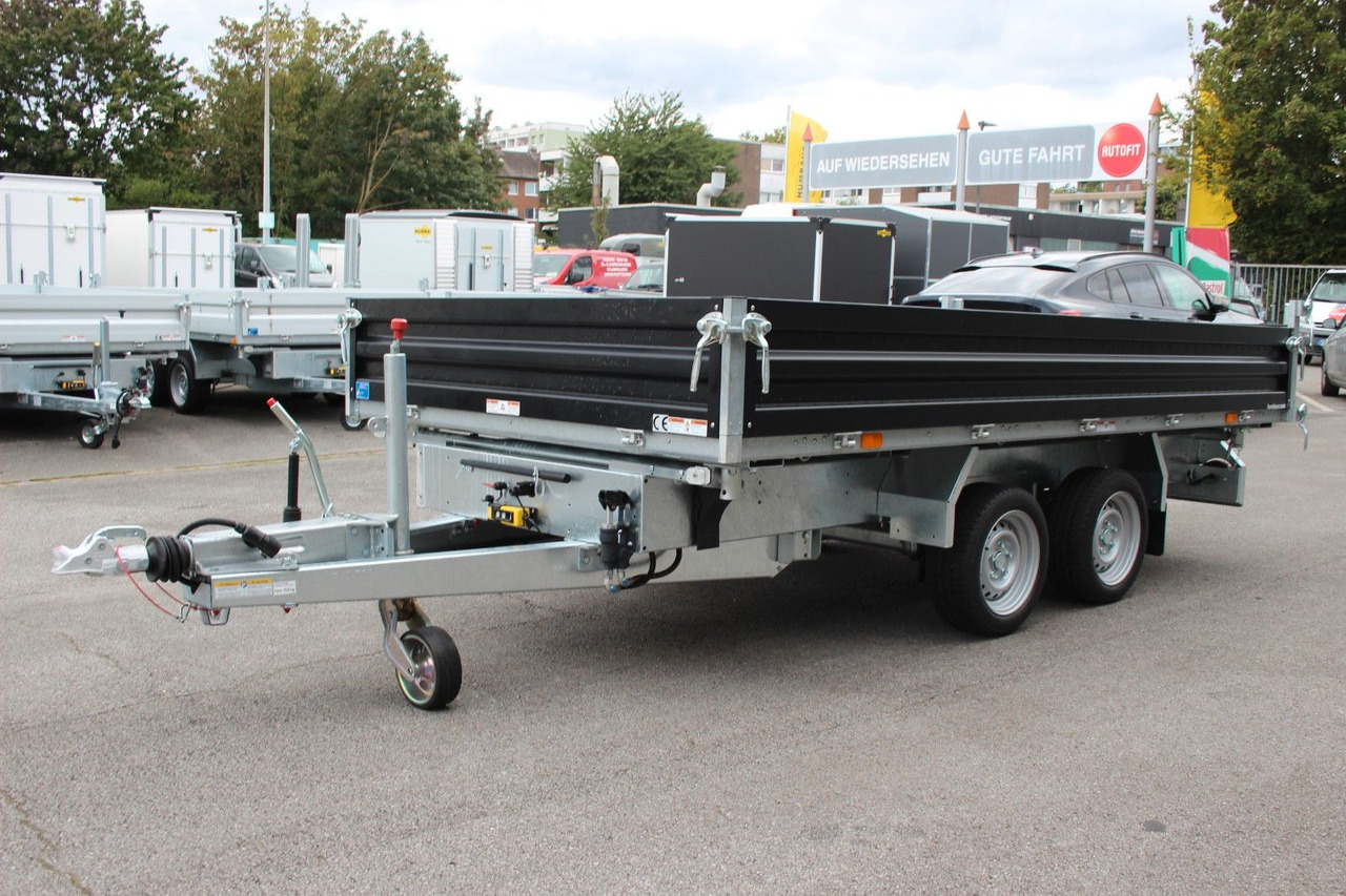 Humbaur HTK 3500.37 Stahl Dreiseitenkipper Parabelfeder - Remorque benne: photos 4 Humbaur HTK 3500.37 Stahl Dreiseitenkipper Parabelfeder - Remorque benne: photos 4