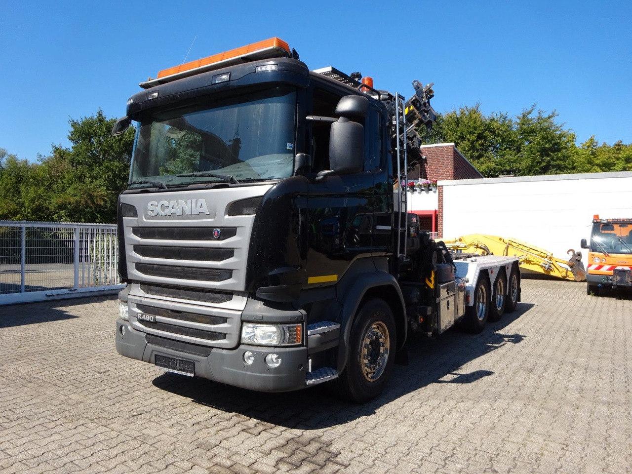 Scania R490 Abroller + HIAB 302E-6 Bj.2021 !Kran TRIDEM Scania R490 Abroller + HIAB 302E-6 Kran *BJ 2021* - Camion grue, Camion ampliroll: photos 4 Scania R490 Abroller + HIAB 302E-6 Bj.2021 !Kran TRIDEM Scania R490 Abroller + HIAB 302E-6 Kran *BJ 2021* - Camion grue, Camion ampliroll: photos 4