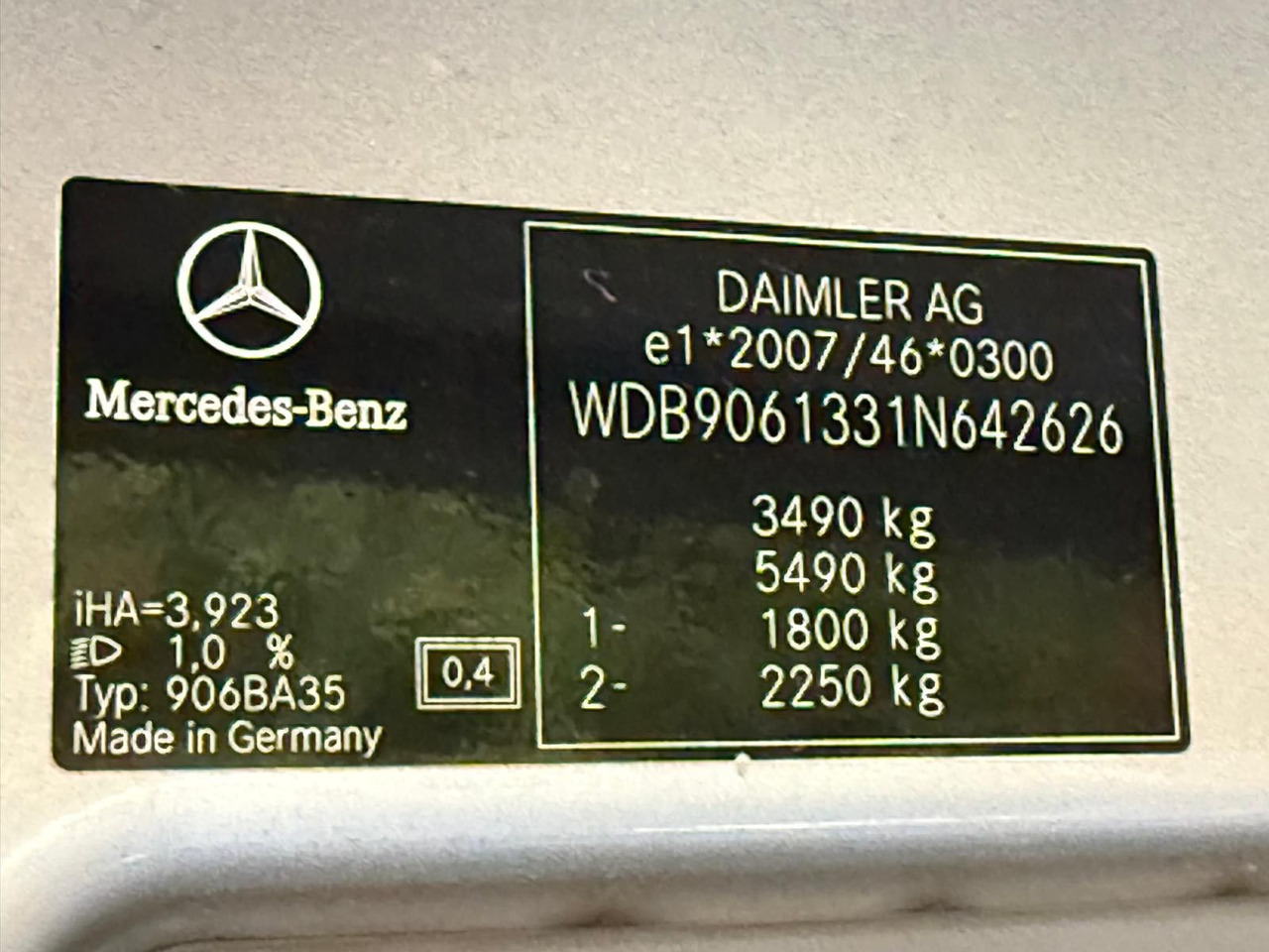 Utilitaire frigorifique Mercedes-Benz Sprinter II 316 CDI Aut. Refigerator BOX +Lift: photos 33 Utilitaire frigorifique Mercedes-Benz Sprinter II 316 CDI Aut. Refigerator BOX +Lift: photos 33