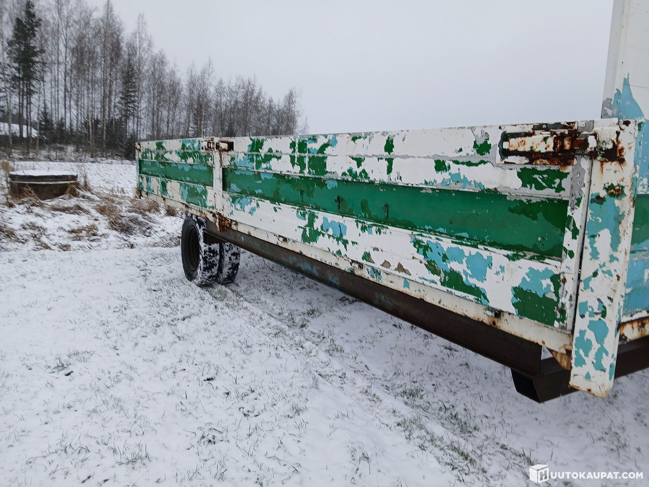 Tractor-pulled frame for a hay cart, log trailer, cabin base orconstruction., Salo - Remorque plateau: photos 4 Tractor-pulled frame for a hay cart, log trailer, cabin base orconstruction., Salo - Remorque plateau: photos 4