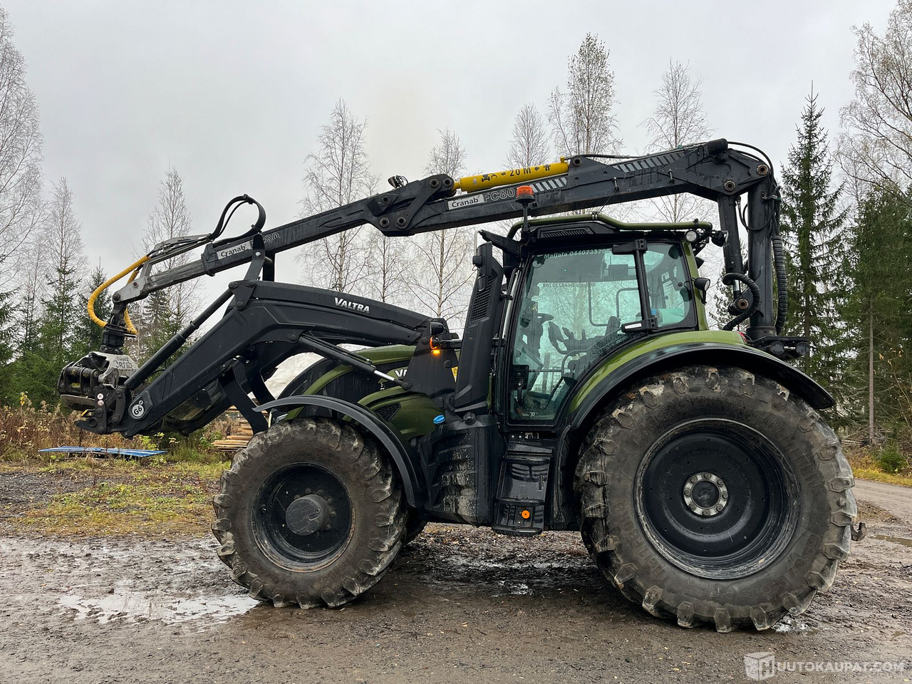 Valtra T 195 Versu ja Cranab vm.2021, Virrat - Tracteur agricole: photos 3 Valtra T 195 Versu ja Cranab vm.2021, Virrat - Tracteur agricole: photos 3