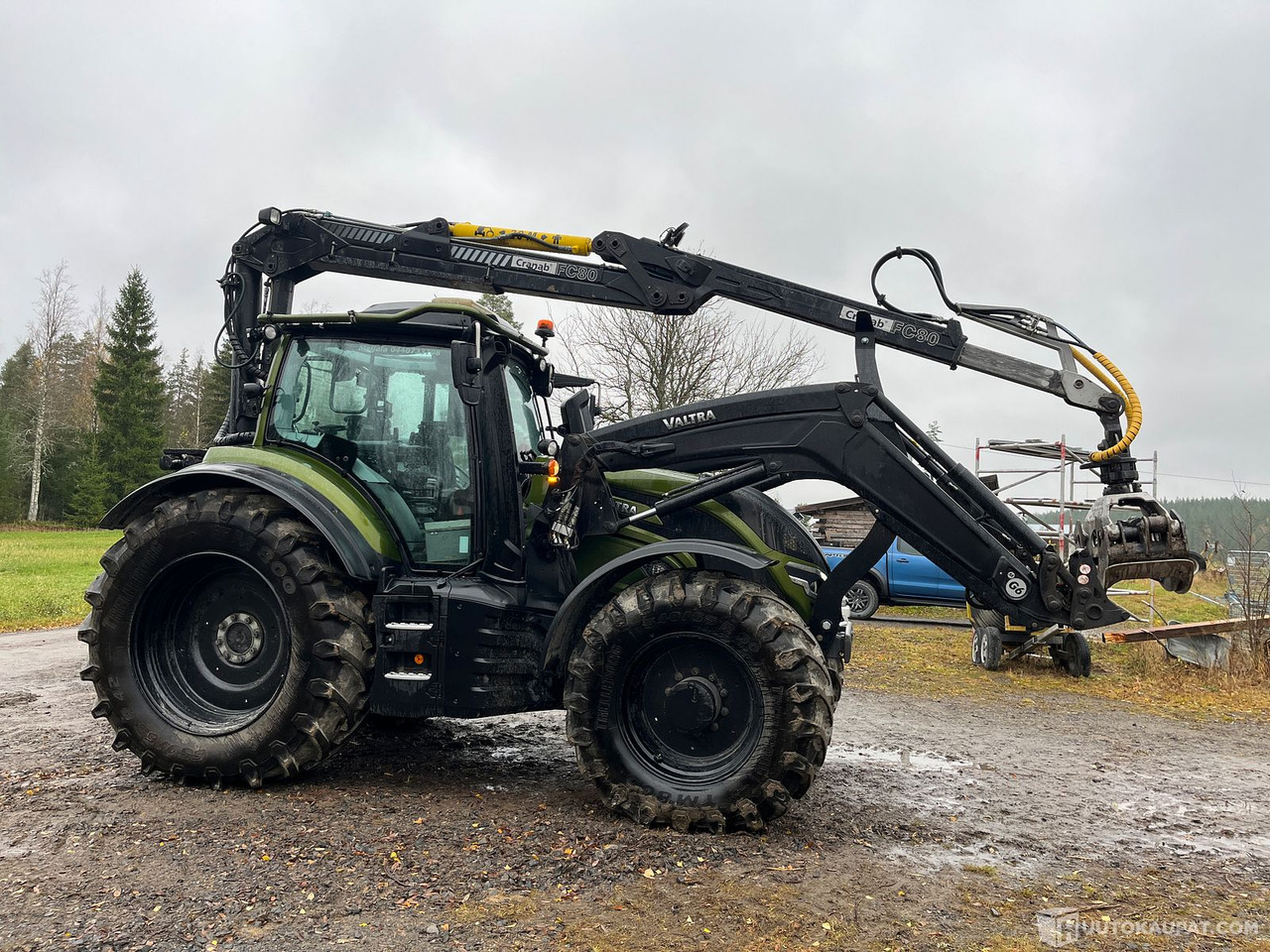 Valtra T 195 Versu ja Cranab vm.2021, Virrat - Tracteur agricole: photos 2 Valtra T 195 Versu ja Cranab vm.2021, Virrat - Tracteur agricole: photos 2