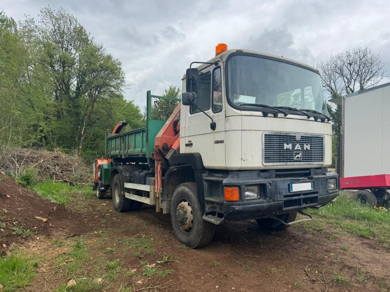 MAN 19.272 - Camion benne, Camion grue: photos 3 MAN 19.272 - Camion benne, Camion grue: photos 3