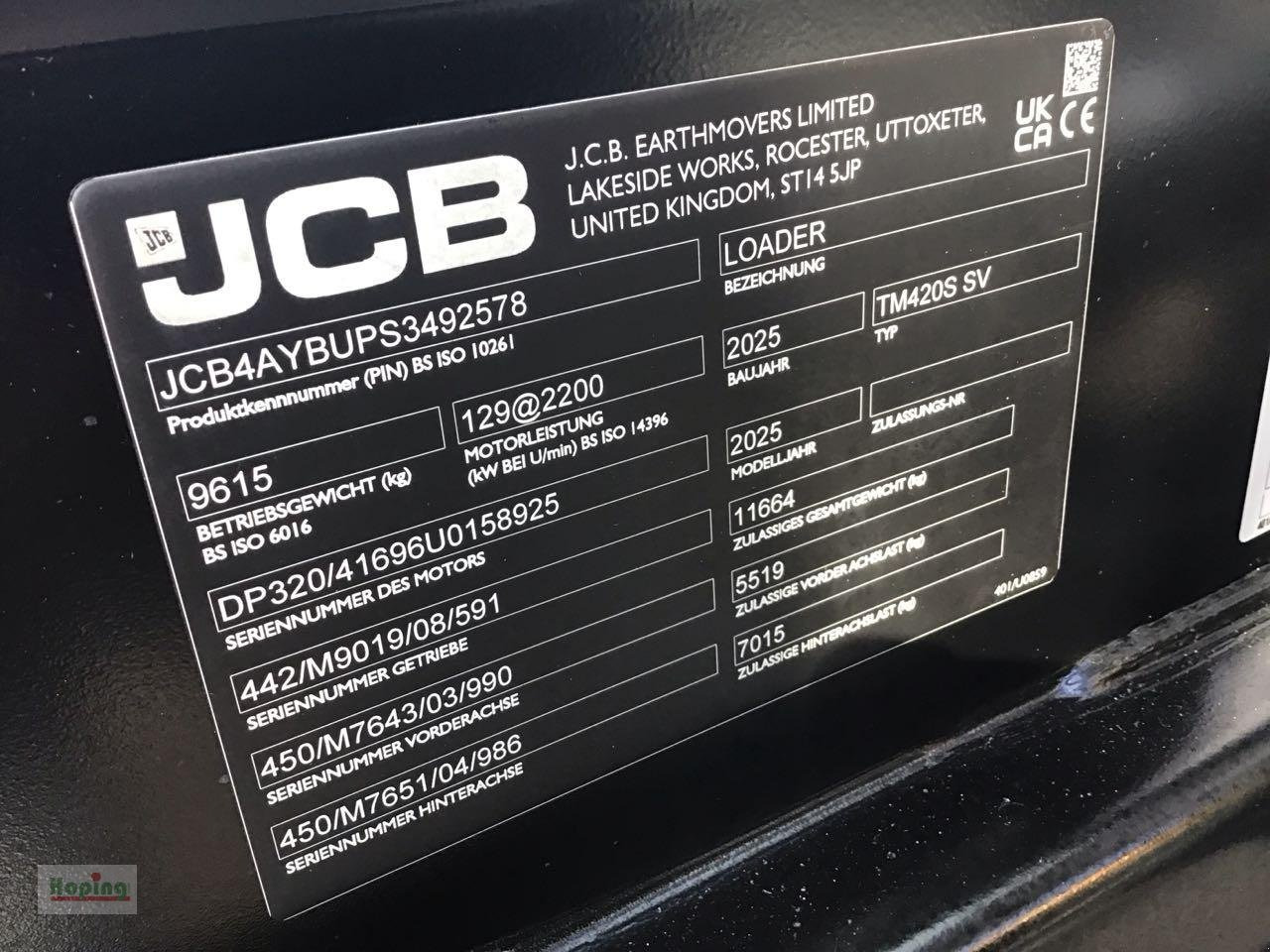 JCB TM420S AGRI - Stufe V - Chargeuse sur pneus télescopique: photos 5 JCB TM420S AGRI - Stufe V - Chargeuse sur pneus télescopique: photos 5