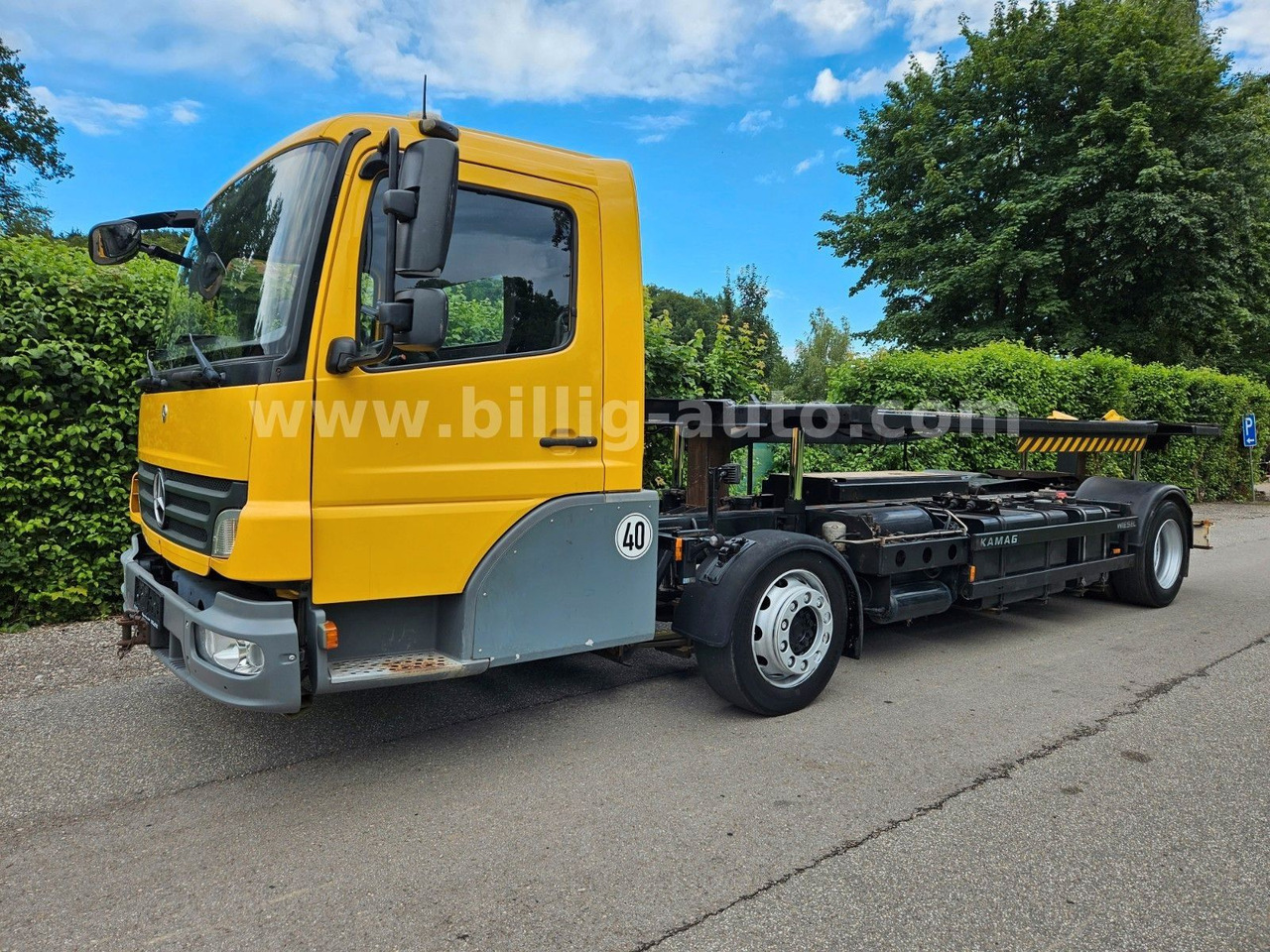 Camion porte-conteneur/ Caisse mobile Mercedes-Benz Kamag * WBH 25 * Wiesel * Umsetzer * Sattelkupp.: photos 8 Camion porte-conteneur/ Caisse mobile Mercedes-Benz Kamag * WBH 25 * Wiesel * Umsetzer * Sattelkupp.: photos 8