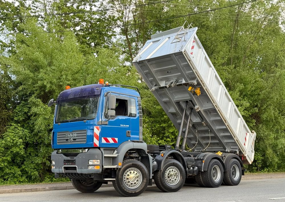 MAN * Kiper Meiller * Wywrotka * 35-440 *  MAN TGA 8X4 * Stan Perfekcyjny * - Camion benne: photos 1 MAN * Kiper Meiller * Wywrotka * 35-440 *  MAN TGA 8X4 * Stan Perfekcyjny * - Camion benne: photos 1