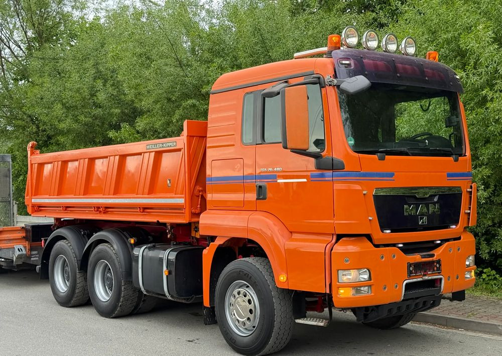 MAN * Kiper * Wywrotka * 26-480 *  MAN TGS 6x4 Bordmatic * Zastaw Tandem Niskopodwozie * Stan Perfekcyjny * - Camion benne: photos 3 MAN * Kiper * Wywrotka * 26-480 *  MAN TGS 6x4 Bordmatic * Zastaw Tandem Niskopodwozie * Stan Perfekcyjny * - Camion benne: photos 3