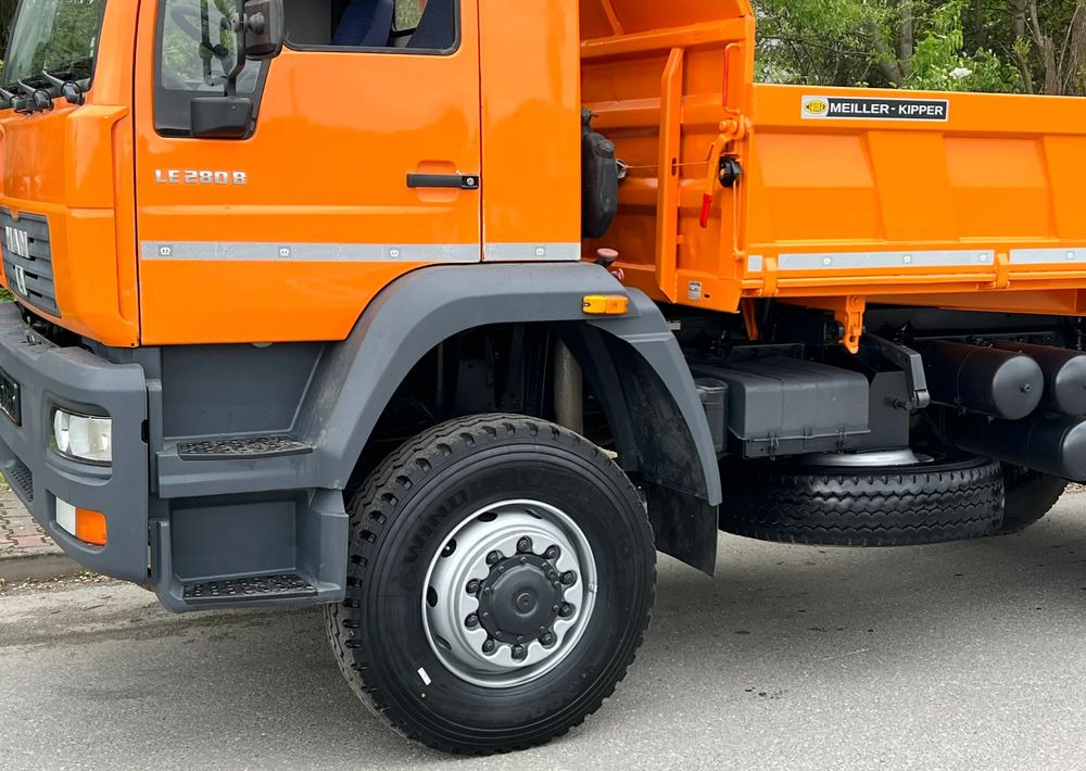 Camion benne MAN * LE 280 B * MAN * 4x4 * Kiper Wywrotka x3 * Meiller * Sprowadzony * Stan Perfekcyjny *: photos 18