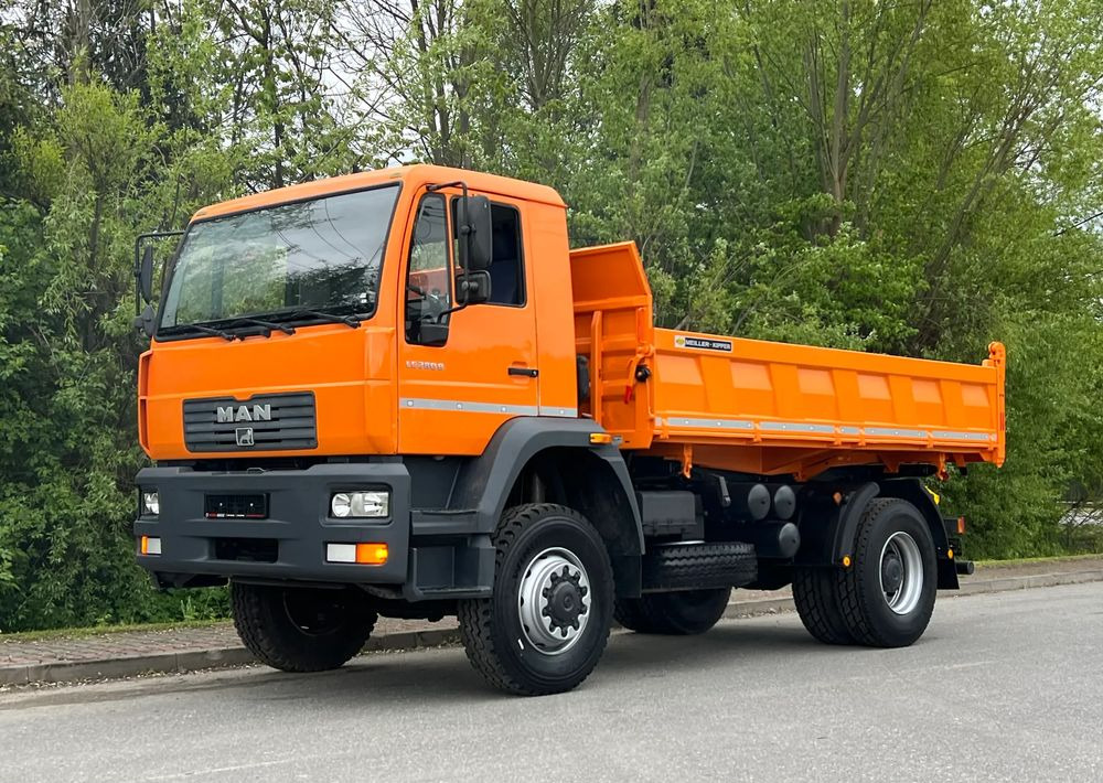 Camion benne MAN * LE 280 B * MAN * 4x4 * Kiper Wywrotka x3 * Meiller * Sprowadzony * Stan Perfekcyjny *: photos 14
