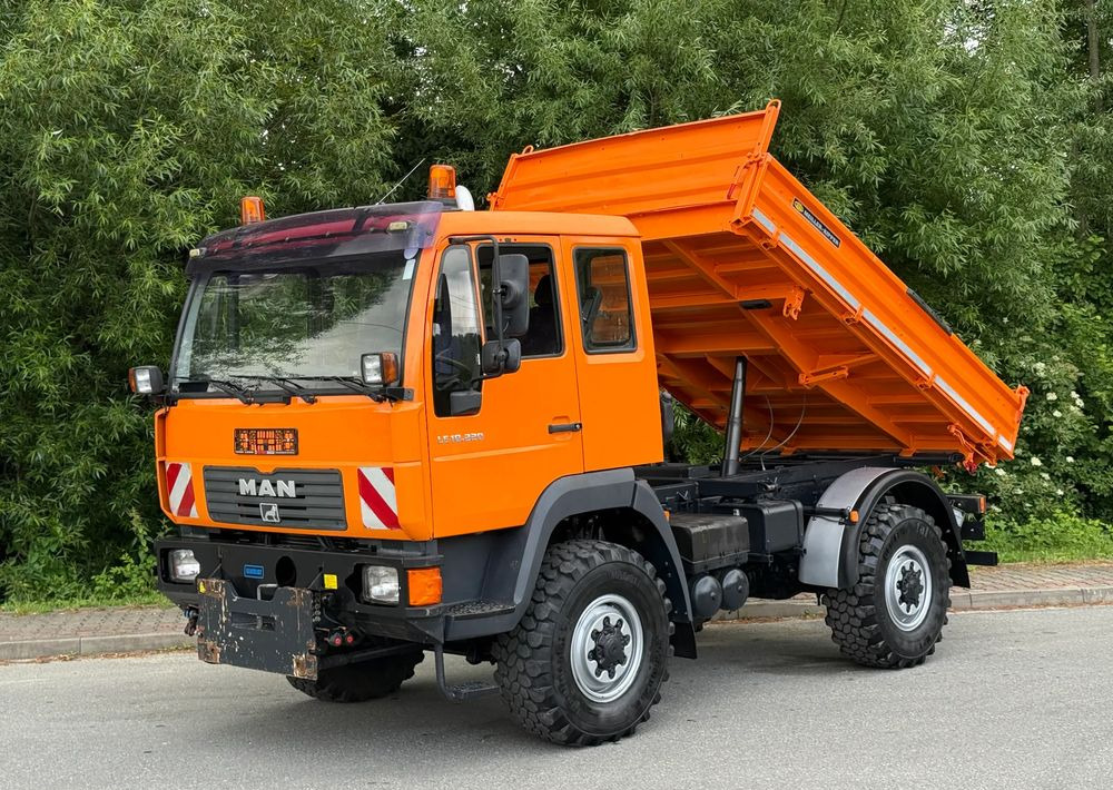 Camion benne MAN * MAN 10-220 * Kiper Wywrotka Meiller * 4x4 * Zimowe Utrzymanie * Unimog *: photos 9