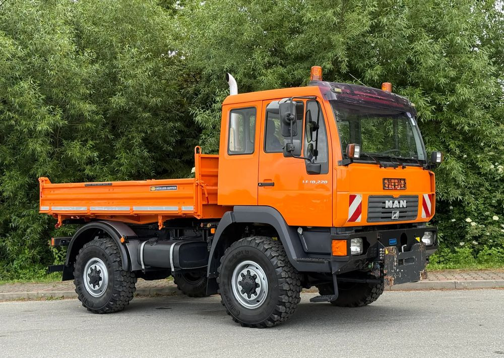Camion benne MAN * MAN 10-220 * Kiper Wywrotka Meiller * 4x4 * Zimowe Utrzymanie * Unimog *: photos 19
