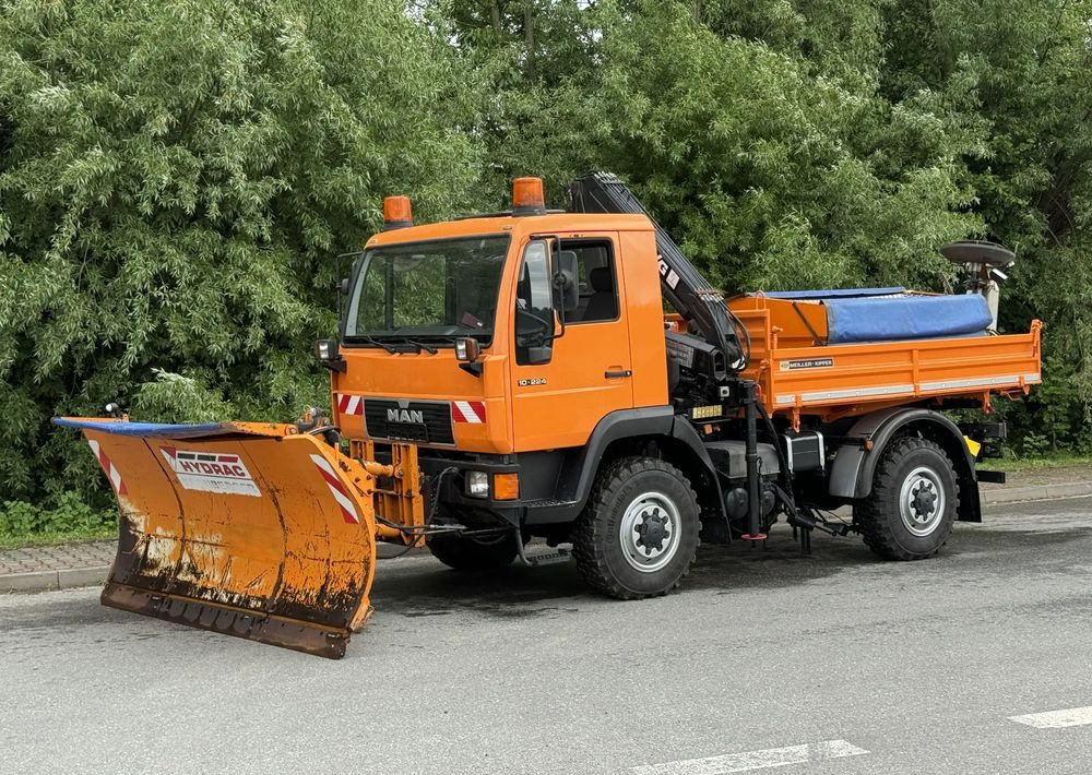 MAN * MAN LE 10.220 *Kiper Wywrotka * 4x4 * Pług Piaskarka * Zimowe Utrzymanie * Sprowadzony * HDS MKG * - Camion benne: photos 2 MAN * MAN LE 10.220 *Kiper Wywrotka * 4x4 * Pług Piaskarka * Zimowe Utrzymanie * Sprowadzony * HDS MKG * - Camion benne: photos 2