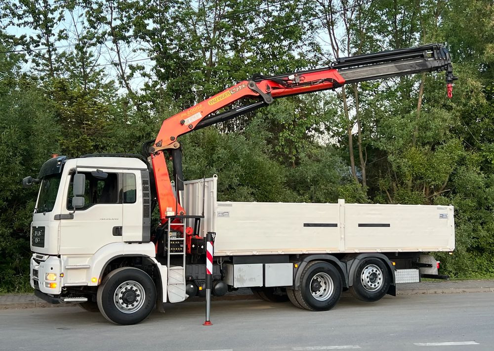 Camion grue, Camion plateau MAN * TGA 26-440 * 4x6 Hydrodrive * HDS Palfinger PK 20002 * Bardzo Dobry Stan: photos 16