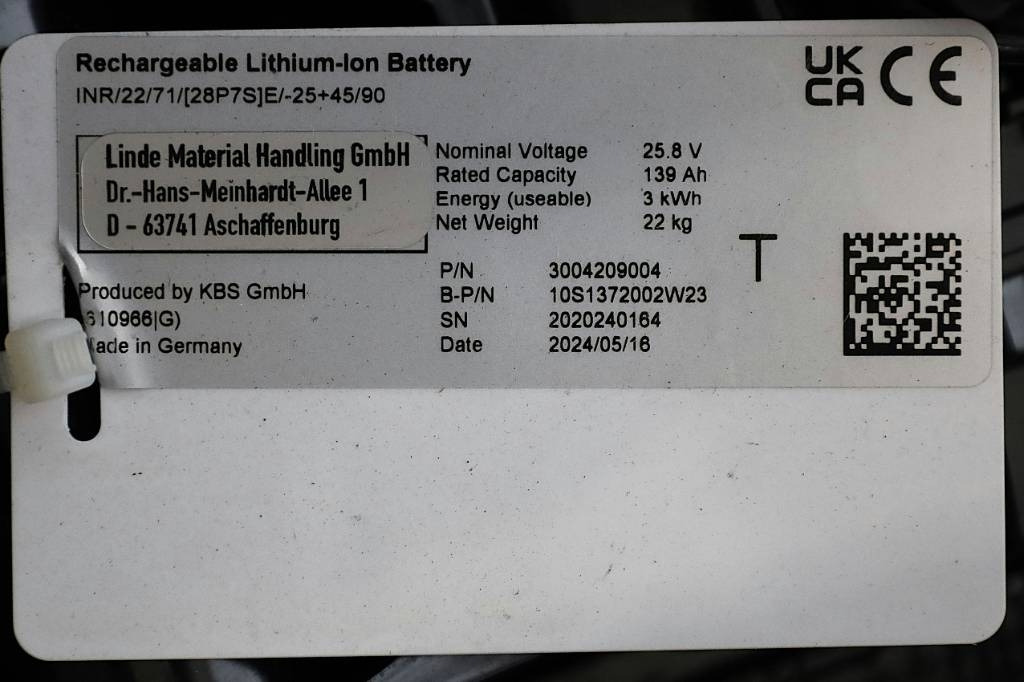 Chariot à mât rétractable neuf Linde L 14 AS AP Li-ION NEW UNUSED: photos 8 Chariot à mât rétractable neuf Linde L 14 AS AP Li-ION NEW UNUSED: photos 8