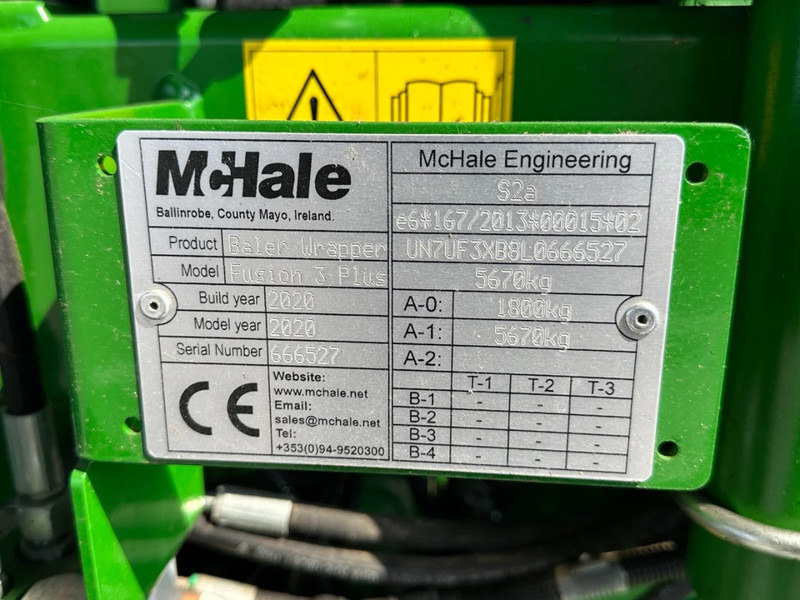 Presse à balles rondes McHale Fusion 3 plus bj 2020 met 15204 balen: photos 18
