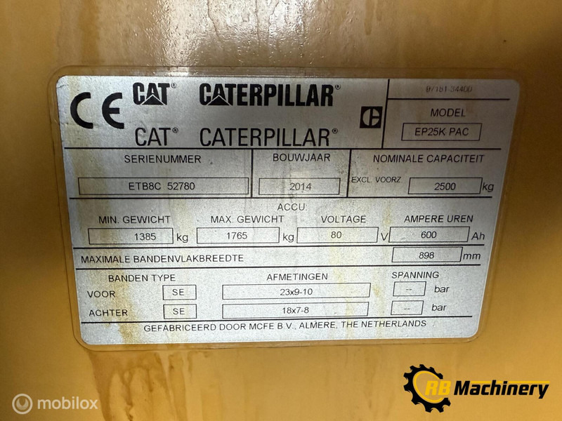 Caterpillar EP25K PAC - crédit-bail Caterpillar EP25K PAC: photos 13