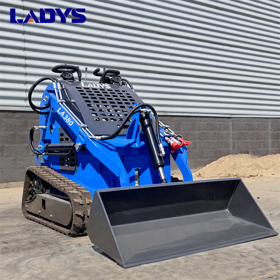 LADYS Free Shipping LA380 Mini Skid Steer Loader Compact Track Diesel Cheap Mini Skid Steer Loader For Sale With Mini Skid Steer Attachments 4 In 1 Bucket - Mini chargeuse: photos 1 LADYS Free Shipping LA380 Mini Skid Steer Loader Compact Track Diesel Cheap Mini Skid Steer Loader For Sale With Mini Skid Steer Attachments 4 In 1 Bucket - Mini chargeuse: photos 1