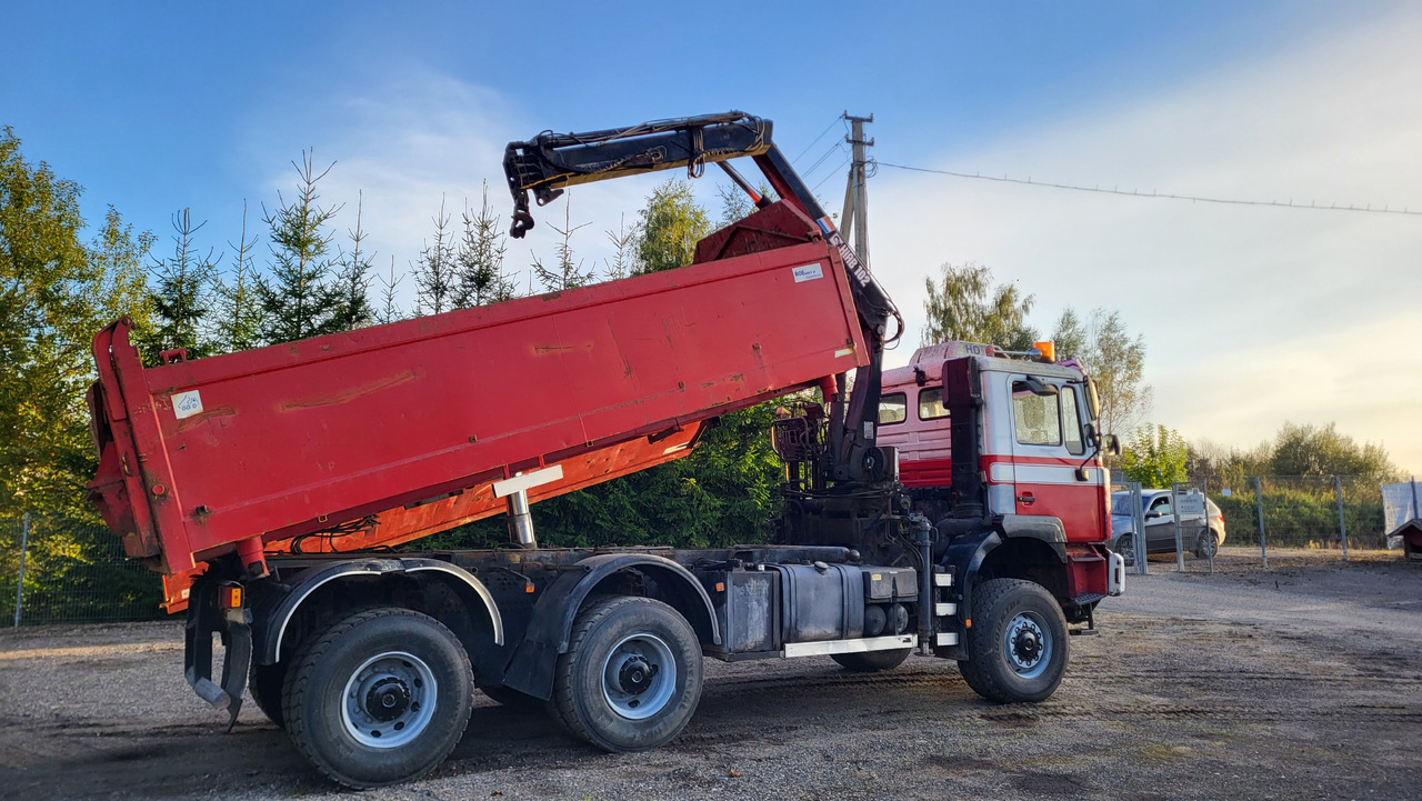 Camion benne pour transport de matériaux granulaires MAN 33.414 6X6 HIAB 102 33.414: photos 16