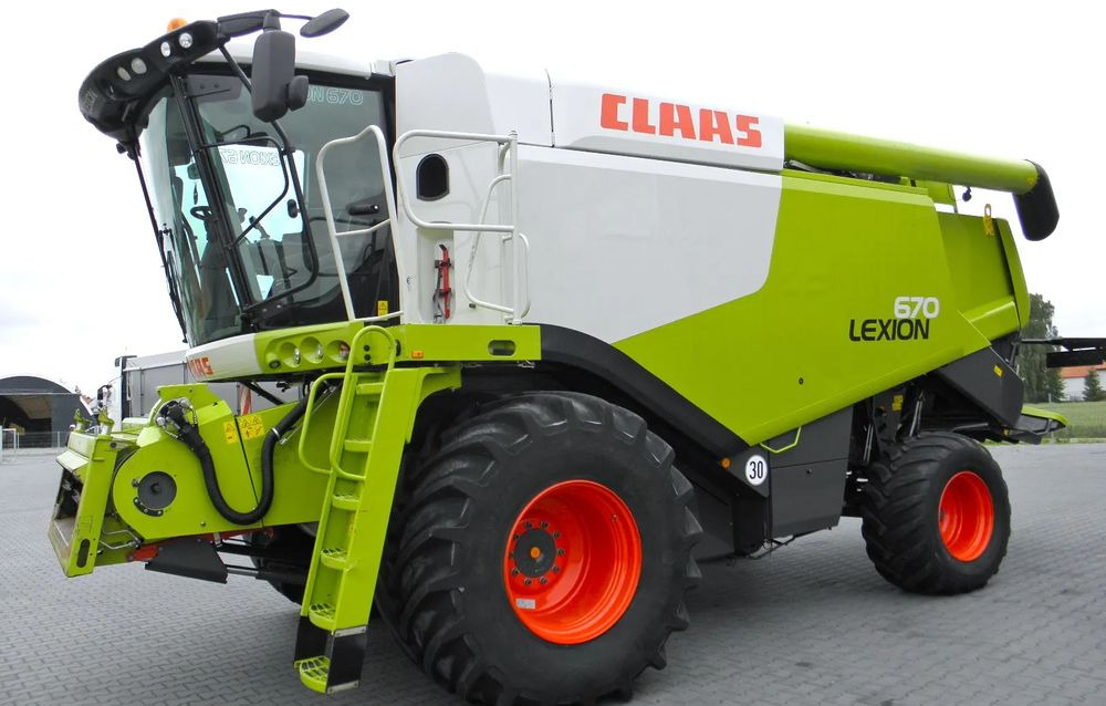 Claas Lexion 670 2014 Rok, Heder 7,5 Vario, Najbogatsza Wersja, Nie Malowany, Stan Idealny - Moissonneuse-batteuse: photos 5 Claas Lexion 670 2014 Rok, Heder 7,5 Vario, Najbogatsza Wersja, Nie Malowany, Stan Idealny - Moissonneuse-batteuse: photos 5