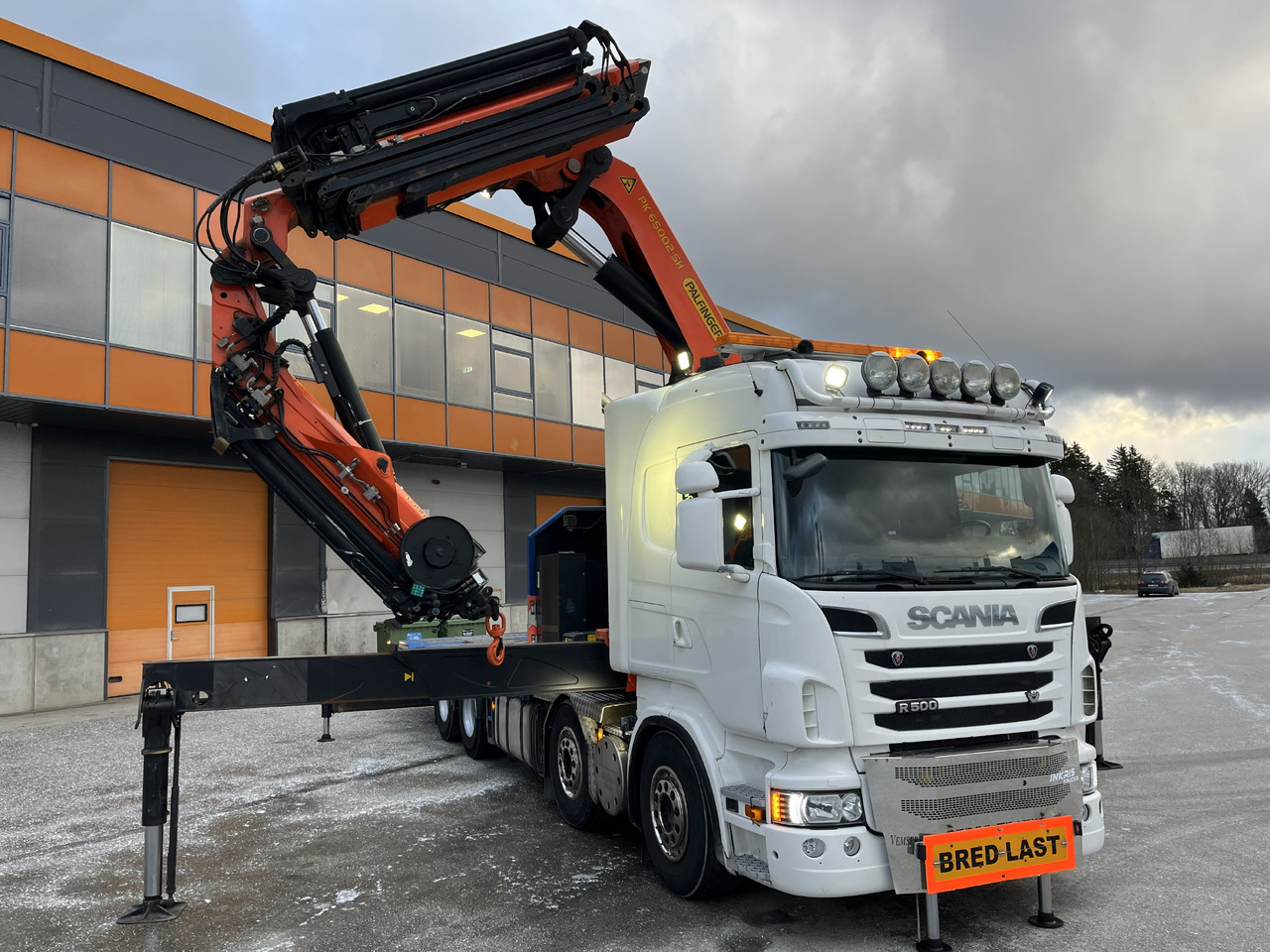 SCANIA R500 8X4 + Crane Palfinger PK65002SH + Jib PJ125 - Camion grue: photos 1 SCANIA R500 8X4 + Crane Palfinger PK65002SH + Jib PJ125 - Camion grue: photos 1