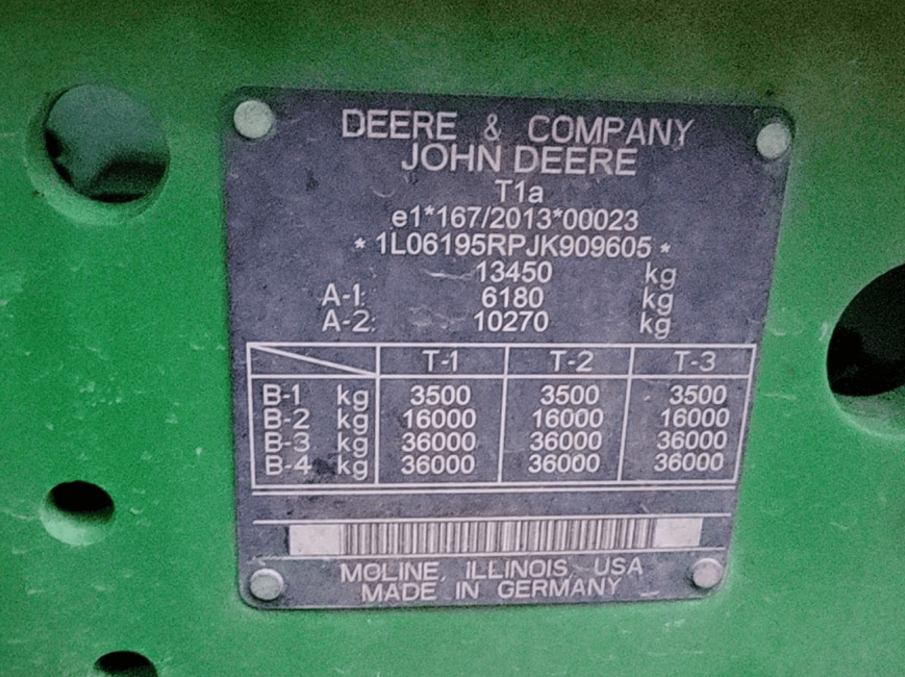 Tracteur agricole John Deere 6195R 4WD, Auto Trac + Activare !!! TOP !!!: photos 10