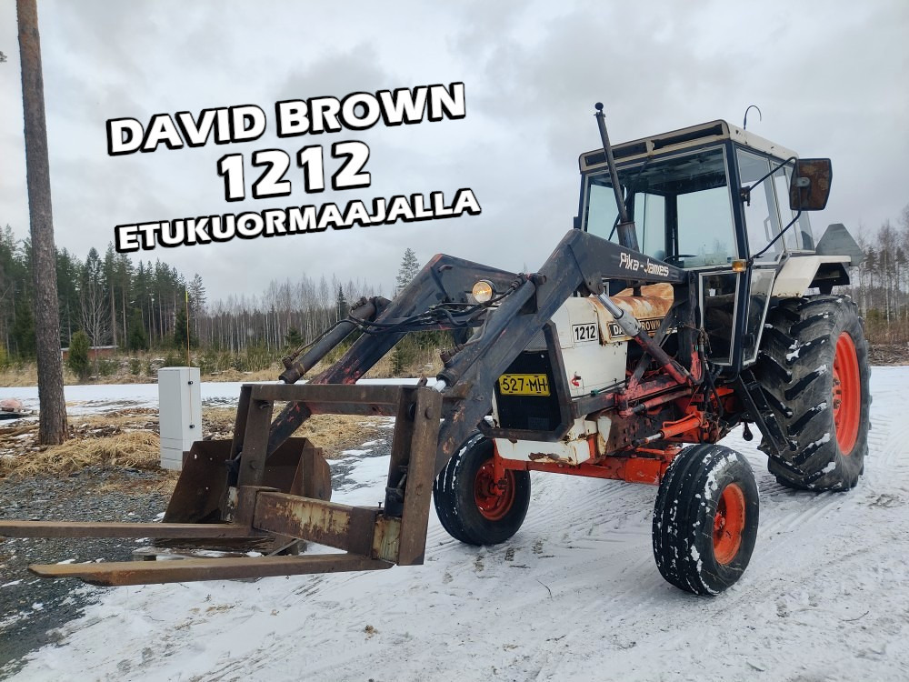 David Brown 1212 Hydra Shift etukuormaajalla - Tracteur agricole: photos 1 David Brown 1212 Hydra Shift etukuormaajalla - Tracteur agricole: photos 1