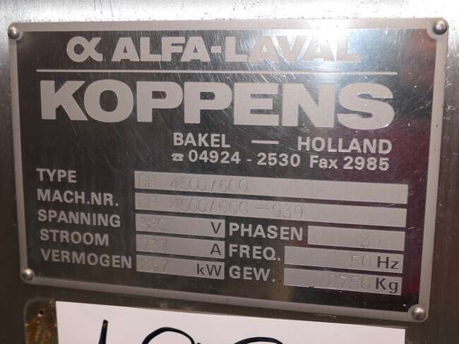 Koppens fryer BR4500/600 - crédit-bail Koppens fryer BR4500/600: photos 10 Koppens fryer BR4500/600 - crédit-bail Koppens fryer BR4500/600: photos 10