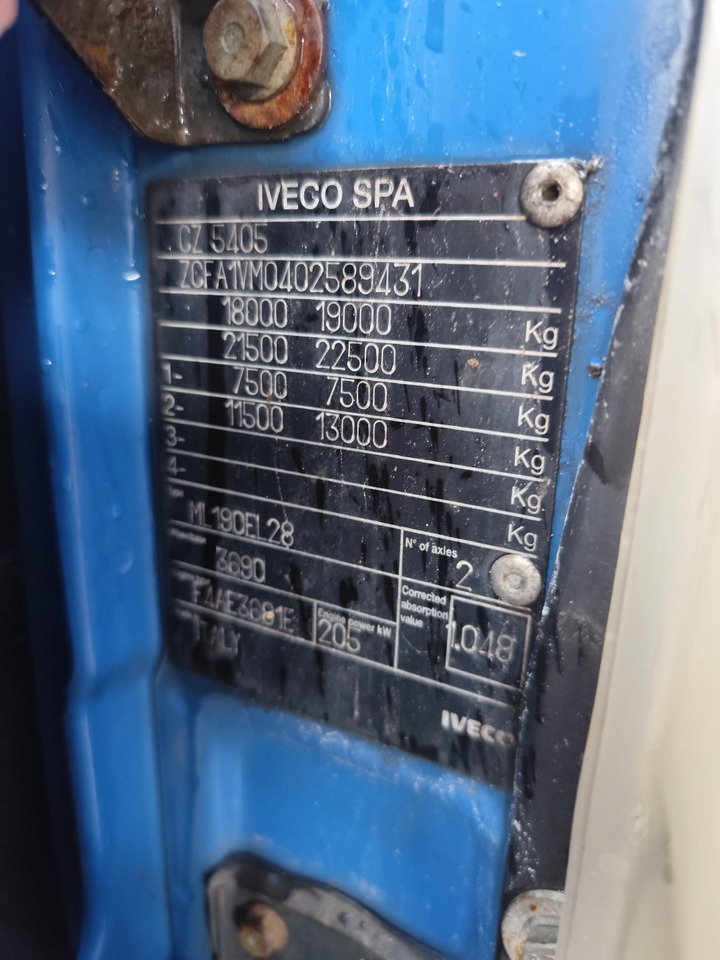 Châssis cabine IVECO EUROCARGO 190EL28: photos 16