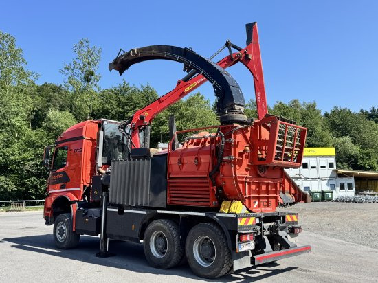 Mercedes-Benz ACTROS 6x4 DONAR 5810K ? Hack-LKW / Mobilhacker | TCS Umwelttechnik - Broyeur de végétaux, Camion: photos 3 Mercedes-Benz ACTROS 6x4 DONAR 5810K ? Hack-LKW / Mobilhacker | TCS Umwelttechnik - Broyeur de végétaux, Camion: photos 3