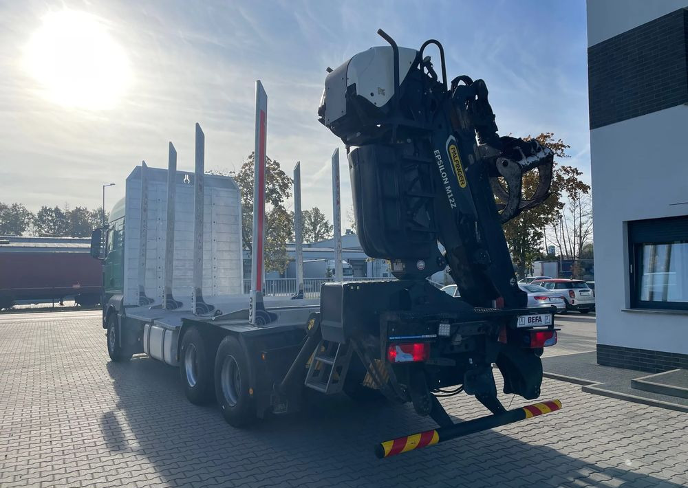 Camion grumier MAN TGX 26.500, 6x4, HDS EPSILOM M12Z, do transportu drewna.: photos 7