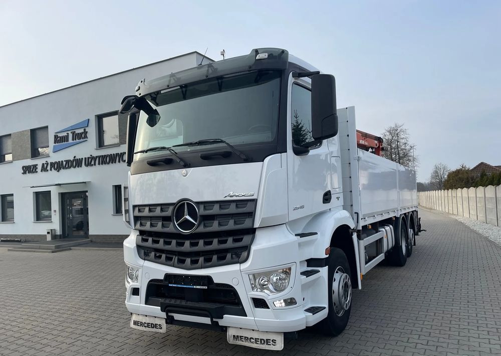 Mercedes-Benz Arocs 2545, HDS ATLAS 186.3 - PILOT - Camion plateau: photos 1 Mercedes-Benz Arocs 2545, HDS ATLAS 186.3 - PILOT - Camion plateau: photos 1