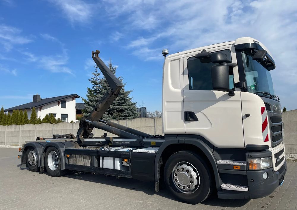 Scania R410 Hakowiec MEILLER RK20 65 - Camion ampliroll: photos 4 Scania R410 Hakowiec MEILLER RK20 65 - Camion ampliroll: photos 4