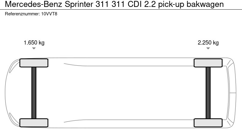 Fourgon plateau Mercedes-Benz Sprinter 311 311 CDI 2.2 pick-up bakwagen: photos 15 Fourgon plateau Mercedes-Benz Sprinter 311 311 CDI 2.2 pick-up bakwagen: photos 15